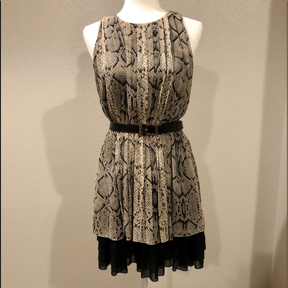 Snake print dress